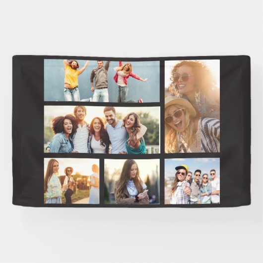 6 Aangepaste Sjabloon foto-inkuilbanner Spandoek (Horizontaal)