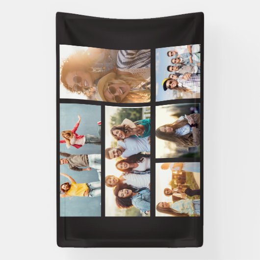 6 Aangepaste Sjabloon foto-inkuilbanner Spandoek (Verticaal)