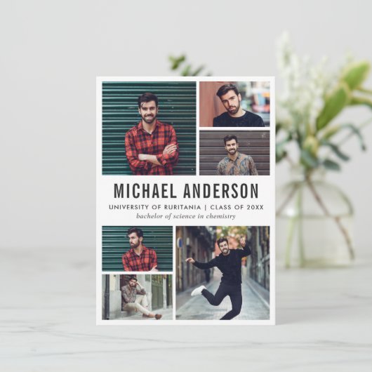 6 Aankondiging van de fotoalkbordGraduation Party (Staand voorkant)