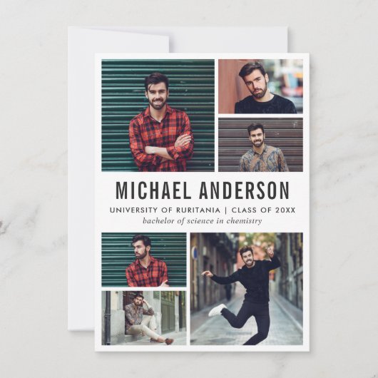 6 Aankondiging van de fotoalkbordGraduation Party (Voorkant)