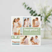 6 Aankondiging van Photo Collage Sage Green Verlov (Staand voorkant)