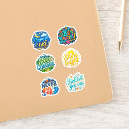 +6 Aanmoediging, Motiverend en Inspirerend Sticker