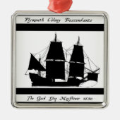 6 afstammelingen metalen ornament (Voorkant)