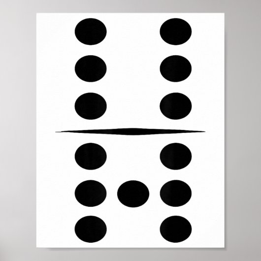 6 And 7 Domino Tile Funny Group 67 Dominos Costume Poster (Voorkant)