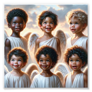 6 Angel Kidz Premium Satijn Fotopapier Foto Afdruk