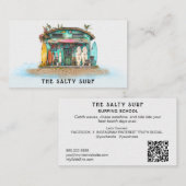 *~* 6 AP13 Whimsical Zee Beach Kustsurfplank Visitekaartje (Voorkant / Achterkant)