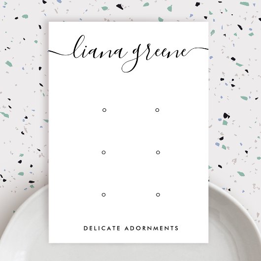 6-armige, drie-oorstellen beeldscherm visitekaartje