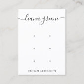 6-armige, drie-oorstellen beeldscherm visitekaartje (Voorkant)