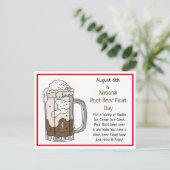 6 augustus is de dag waarop de roetbaarder drijft  briefkaart (Staand voorkant)