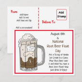 6 augustus is de dag waarop de roetbaarder drijft  briefkaart (Voorkant / Achterkant)