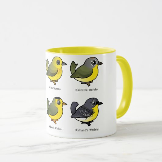 6 Baarbare Warblers Mok (Voorkant rechts)