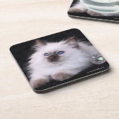 6 Balinese harde onderzetters met kurk achterzijde (Linkerzijde)