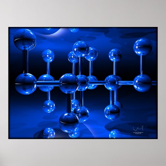 6 Balls Abstract Poster (Voorkant)