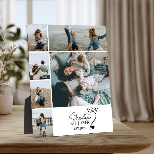 6 Best Stepmom Ever Custom Photo Collage  Fotoplaat
