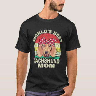 6 Beste Dachshund-papa ter wereld Vintage T-shirt