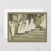 6 Black Beauties Terug 1950's Mode Briefkaart (Voorkant / Achterkant)