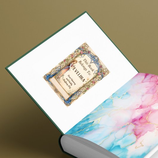 6 Boekplaten - Sprookjesprinses Vierkante Sticker