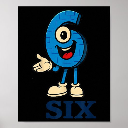 6 Brainrot 67 Zes Zeven 6 7 Meme Maatwerk Poster (Voorkant)