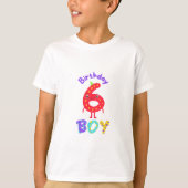 6 BRITHDAY T-SHIRT (Voorkant)