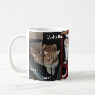 6 Cats Foto en naam ,keepsake, Creëer die je bezit Koffiemok