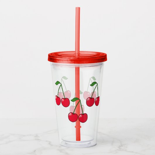 6 cerezas  acryl drinkbeker (Voorkant)