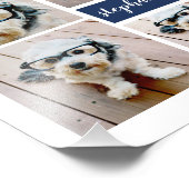 6 Collage Naam Minimalist - Kan kleur bewerken Foto Afdruk (Hoek)