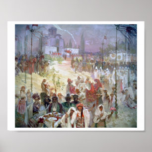 #6 Coronatie van Dusan als Oost-Romeinse keizer Poster