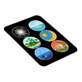 6 Dagen van Creatie - Genesis 1-2 School Teacher Magneet (Rechterzijde)