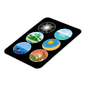 6 Dagen van Creatie - Genesis 1-2 School Teacher Magneet (Linkerzijde)