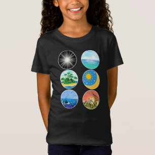 6 Dagen van Creatie - Genesis 1-2 School Teacher T-shirt