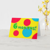 6 de Kaart maanden van de Verjaardag/van het (Gele Bloem)