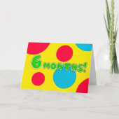 6 de Kaart maanden van de Verjaardag/van het (Voorkant)