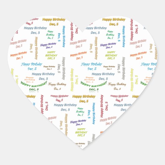 6 december, 5 zondag Sticker (Voorkant)