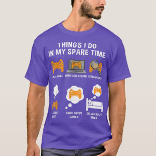6 dingen die ik doe in mijn korte tijd grappige vi t-shirt