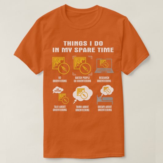 6 dingen die ik doe in mijn reservetijd, die 1 t-shirt (Design voorkant)