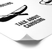 6 dingen die ik doe in mijn vrije tijd kanoën grap poster (Hoek)