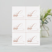 6 DIY Rose Gold Folie Calligraphy Vouw Plaatskaart Folie Feestdagenkaart (Staand Voorkant)