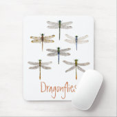6 Dragonflies Mousepad Muismat (Met muis)