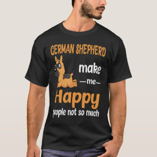 6 Duitse Herders maken me gelukkig Mensen niet zo T-shirt