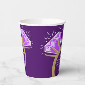 6 ^ e huwelijksdag amethyst belt leugens pa papieren bekers (Links)