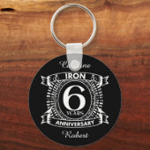 6 ^ e huwelijksdag in nood - kreet sleutelhanger (Voorkant)