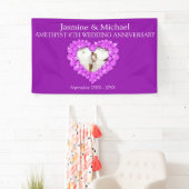 6 ^ e trouwdag paarse amethyst banner (Insitu)