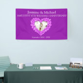 6 ^ e trouwdag paarse amethyst banner (Beurs)