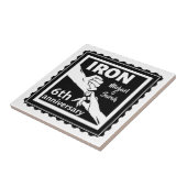 6 ^ e trouwdag traditioneel cadeauijzer tegeltje (Zijkant)