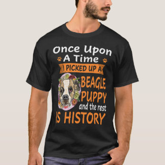 6 Eens Een Tijd Beagle Puppy T-shirt
