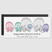 6 Elephants Group Wenskaart (Voorkant / Achterkant)