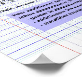 6 eme rekeneenheid Poster papier (steen) (Hoek)