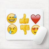 6 emoji muismat (Met muis)