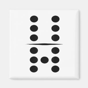6 En 7 Domino Tegels Grappige Groep 67 Dominos Kos Magneet