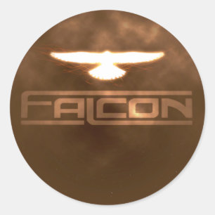 6 Falcon 3" Vinyl Stickers